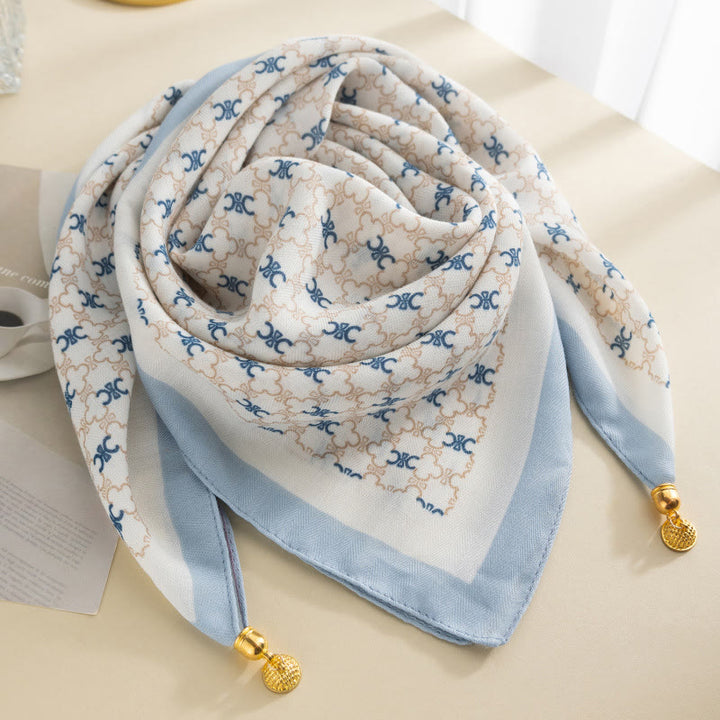 Elegante Damen-Krawatte im Retro-Stil mit Rosen-Polka-Dots, quadratisch, magnetisch - Stil Nr. 9 - image 8
