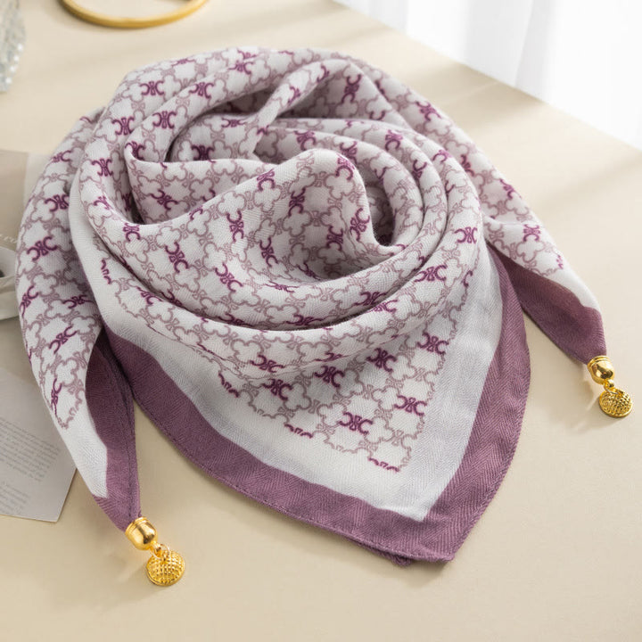 Elegante Damen-Krawatte im Retro-Stil mit Rosen-Polka-Dots, quadratisch, magnetisch - Stil Nr. 10 - image 9