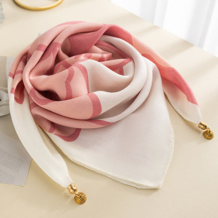 Elegante Damen-Krawatte im Retro-Stil mit Rosen-Polka-Dots, quadratisch, magnetisch - Stil Nr. 12 - image 11