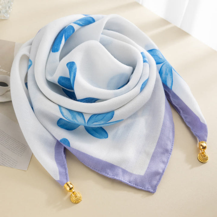Elegante Damen-Krawatte im Retro-Stil mit Rosen-Polka-Dots, quadratisch, magnetisch - Stil Nr. 15 - image 14