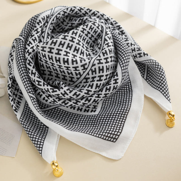 Elegante Damen-Krawatte im Retro-Stil mit Rosen-Polka-Dots, quadratisch, magnetisch - Stil Nr. 20 - image 19