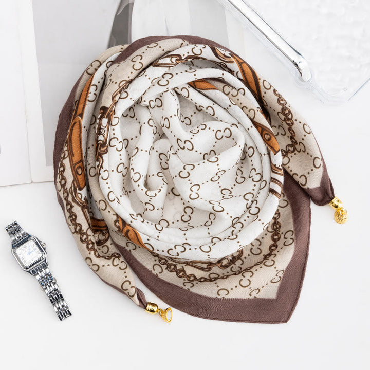 Elegante Damen-Krawatte im Retro-Stil mit Rosen-Polka-Dots, quadratisch, magnetisch - Stil Nr. 25 - image 24