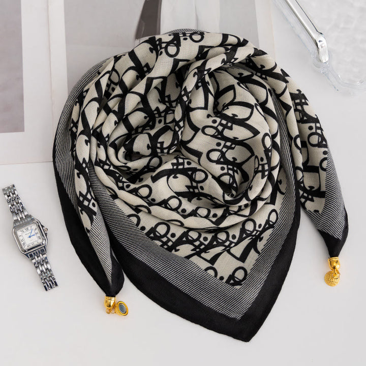 Elegante Damen-Krawatte im Retro-Stil mit Rosen-Polka-Dots, quadratisch, magnetisch - Stil Nr. 26 - image 24