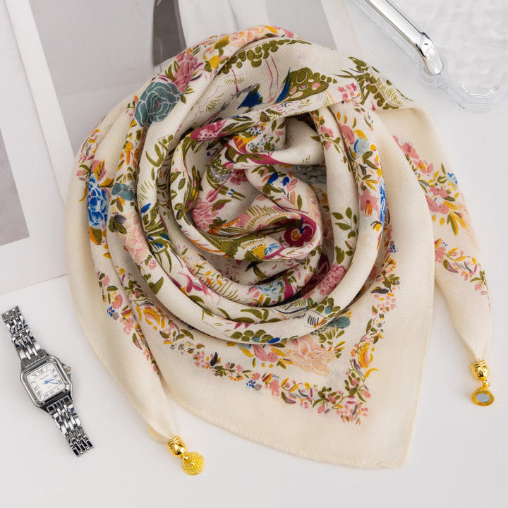 Elegante Damen-Krawatte im Retro-Stil mit Rosen-Polka-Dots, quadratisch, magnetisch - Stil Nr. 33 - image 31