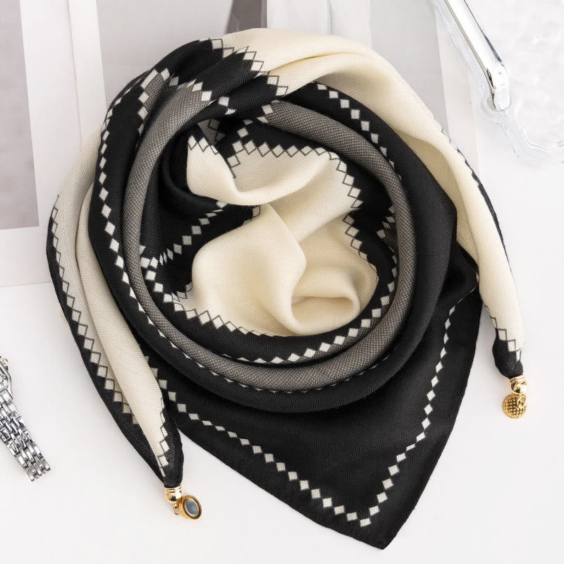Elegante Damen-Krawatte im Retro-Stil mit Rosen-Polka-Dots, quadratisch, magnetisch - Stil Nr. 34 - image 32