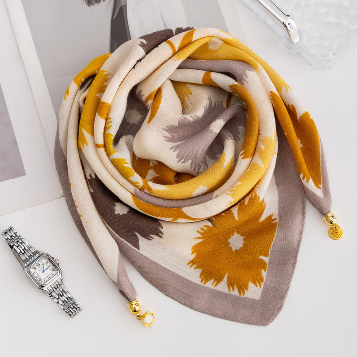 Elegante Damen-Krawatte im Retro-Stil mit Rosen-Polka-Dots, quadratisch, magnetisch - Stil Nr. 39 - image 37