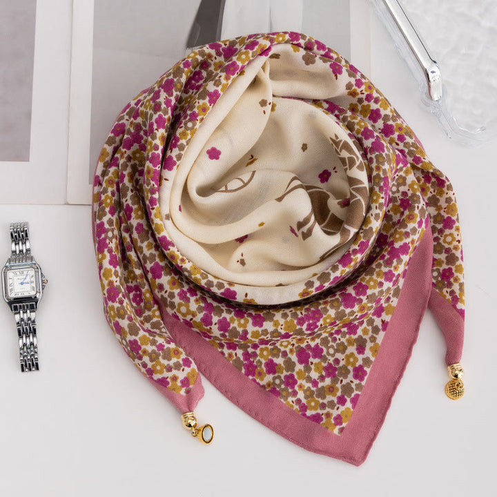 Elegante Damen-Krawatte im Retro-Stil mit Rosen-Polka-Dots, quadratisch, magnetisch - Stil Nr. 41 - image 39