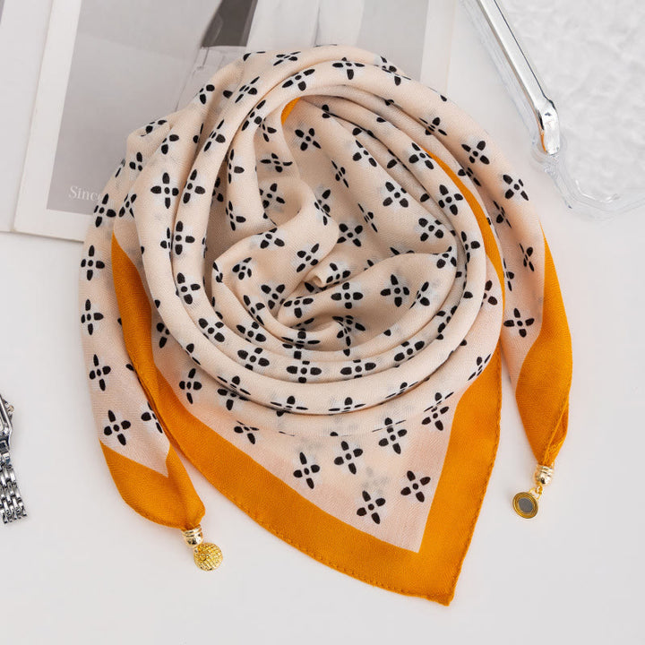 Elegante Damen-Krawatte im Retro-Stil mit Rosen-Polka-Dots, quadratisch, magnetisch - Stil Nr. 43 - image 41