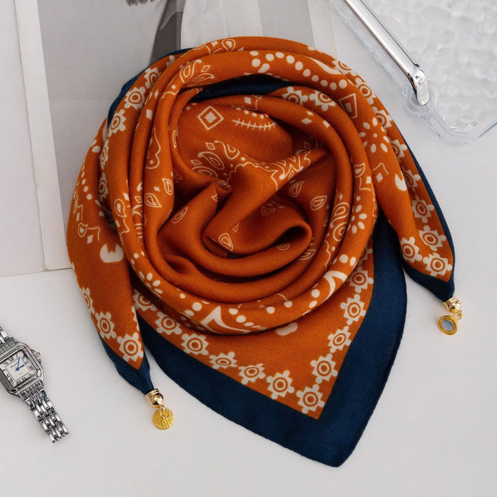 Elegante Damen-Krawatte im Retro-Stil mit Rosen-Polka-Dots, quadratisch, magnetisch - Stil Nr. 44 - image 42