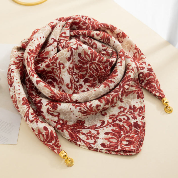 Elegante Damen-Krawatte im Retro-Stil mit Rosen-Polka-Dots, quadratisch, magnetisch - Stil Nr. 49 - image 47