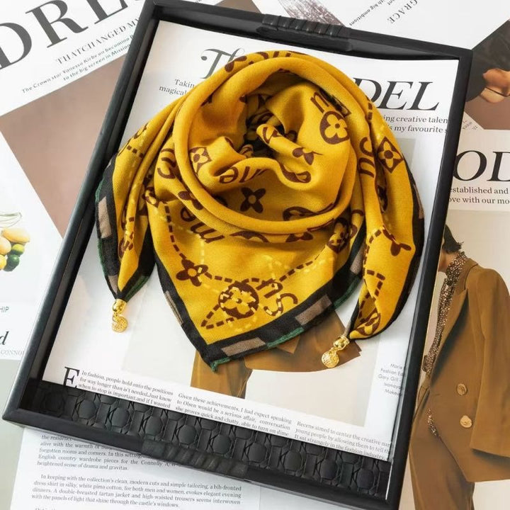 Elegante Damen-Krawatte im Retro-Stil mit Rosen-Polka-Dots, quadratisch, magnetisch - Stil Nr. 51 - image 49