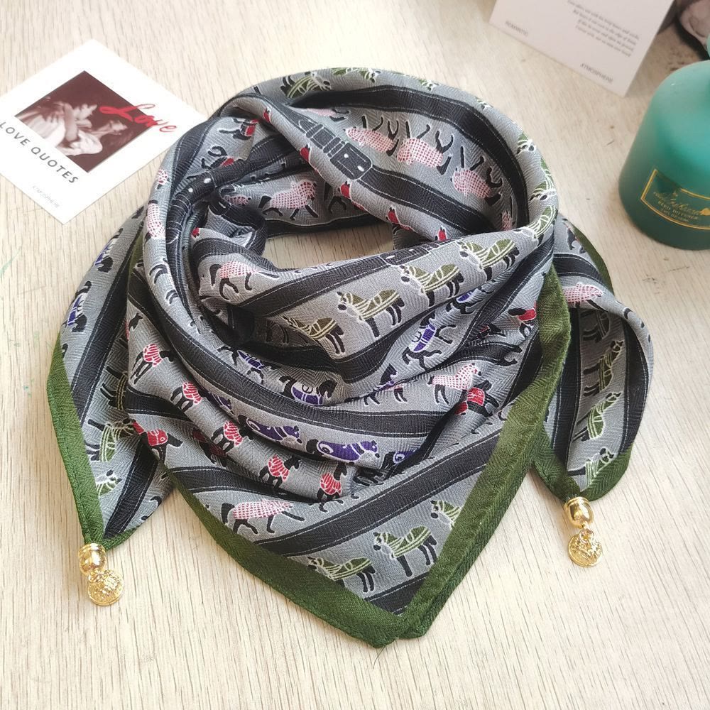 Elegante Damen-Krawatte im Retro-Stil mit Rosen-Polka-Dots, quadratisch, magnetisch - Stil Nr. 54 - image 52