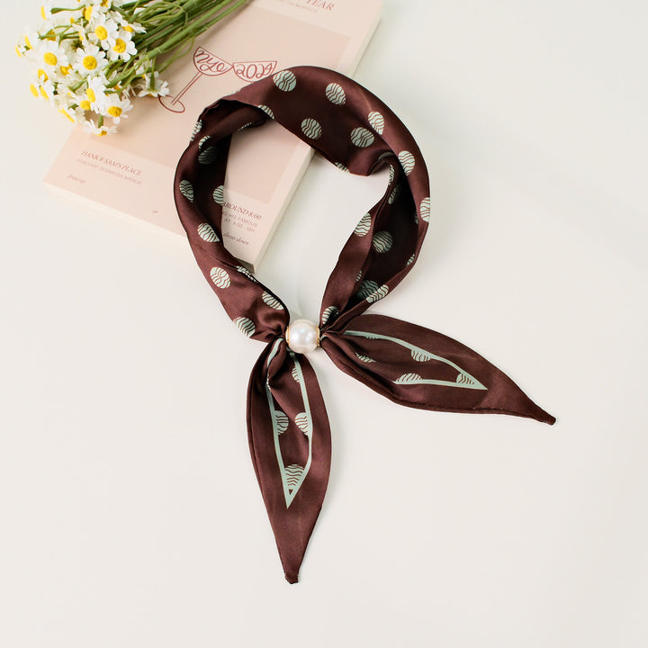 Elegantes quadratisches Damen-Tuch mit Retro-Muster - Stil Nr. 5 - image 5