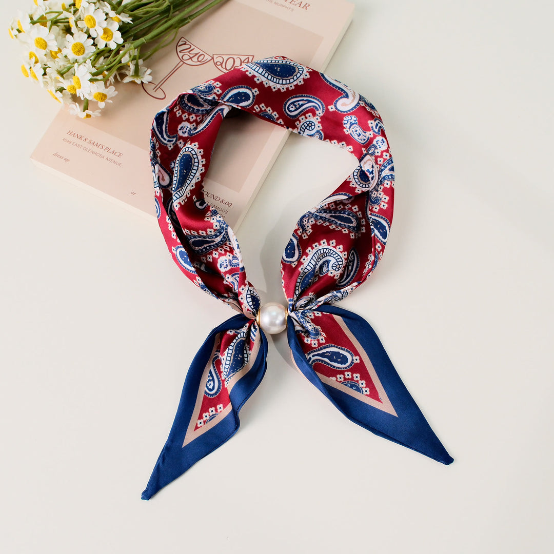 Elegantes quadratisches Damen-Tuch mit Retro-Muster - Stil Nr. 7 - image 7