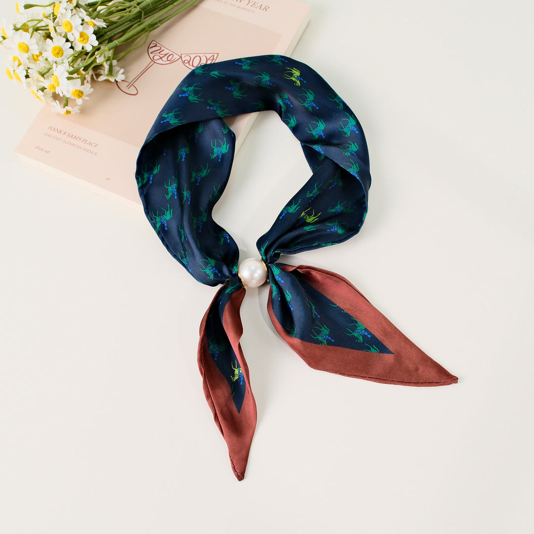 Elegantes quadratisches Damen-Tuch mit Retro-Muster - Stil Nr. 9 - image 9