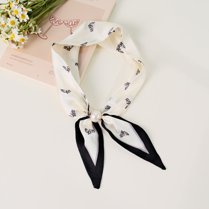 Elegantes quadratisches Damen-Tuch mit Retro-Muster - Stil Nr. 8 - image 8