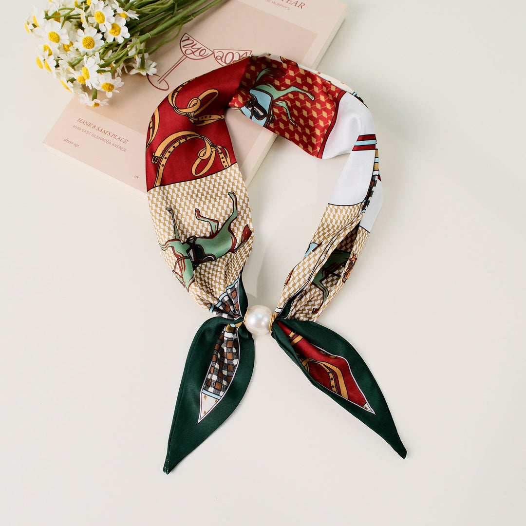 Elegantes quadratisches Damen-Tuch mit Retro-Muster - Stil Nr. 11 - image 11