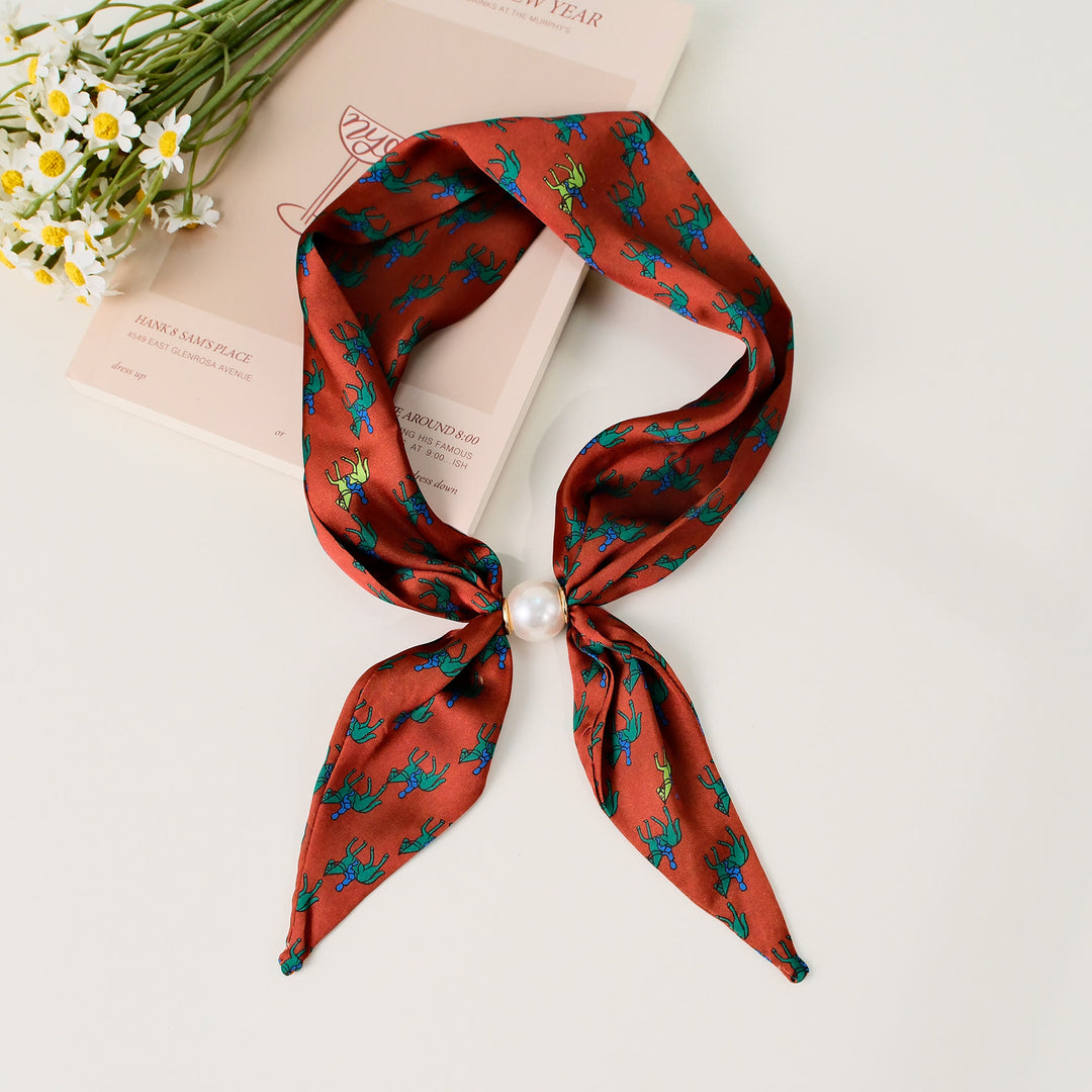 Elegantes quadratisches Damen-Tuch mit Retro-Muster - Stil Nr. 10 - image 10