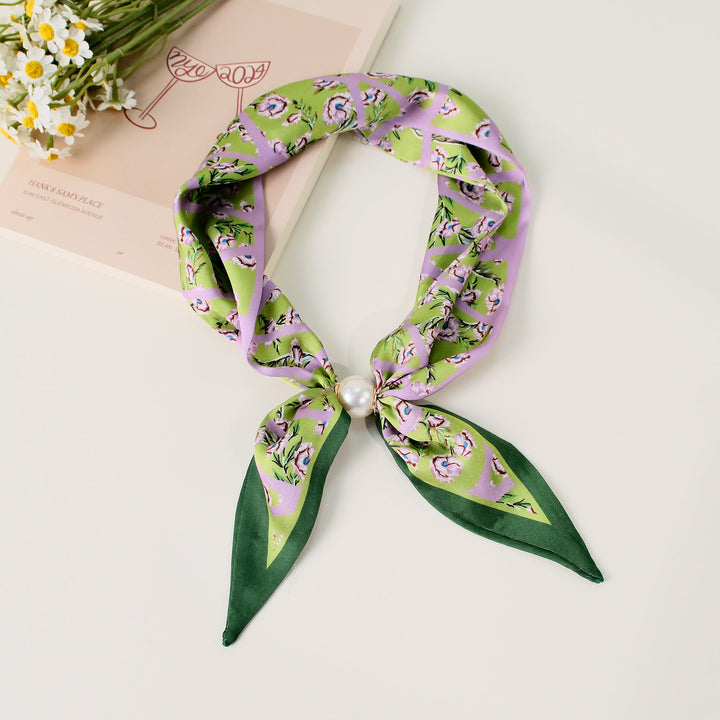 Elegantes quadratisches Damen-Tuch mit Retro-Muster - Stil Nr. 17 - image 17