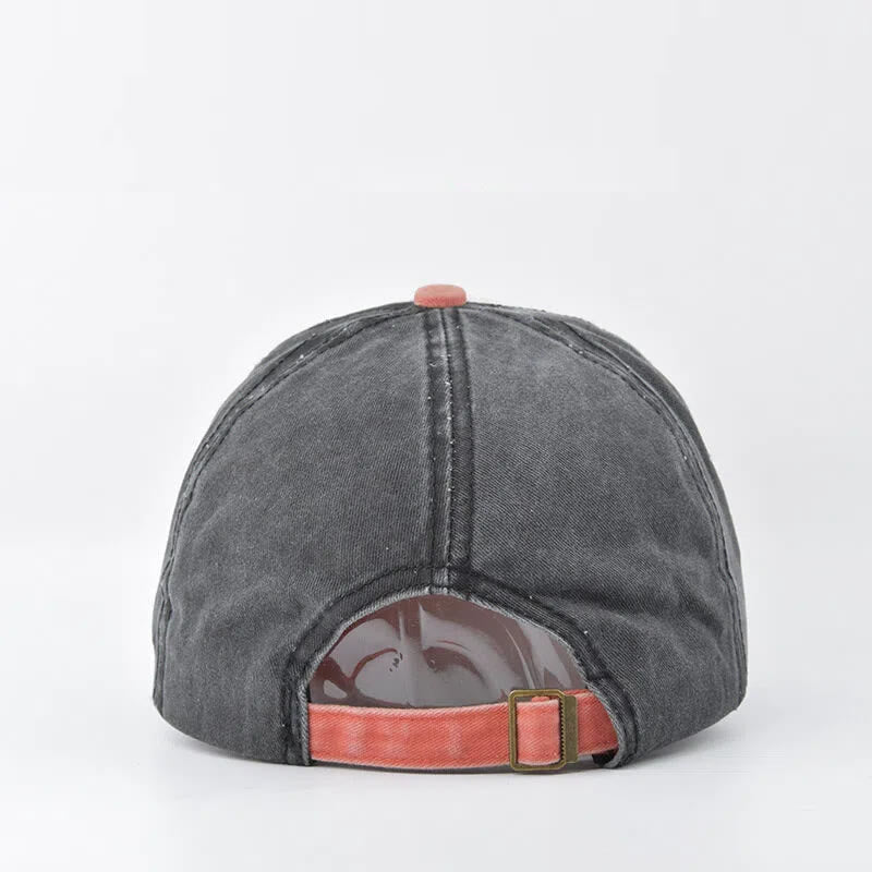 Baseballkappe mit zweifarbigem Ankerprint im Used-Look, ausgefranstem Schirm und mehrfarbigem Design - image 2