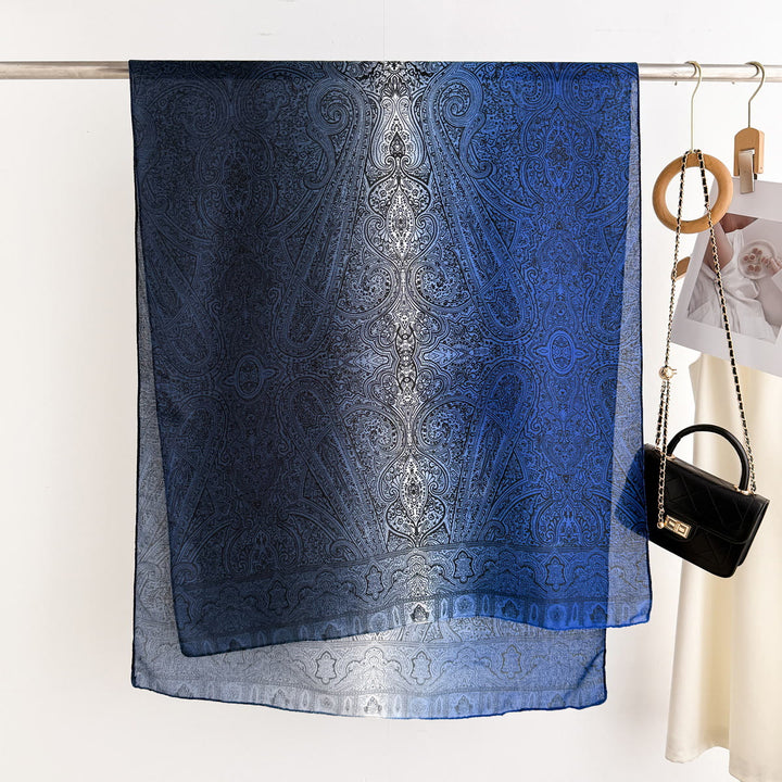 Leichter, transparenter Schal mit Vintage-Paisleymuster für Damen - image 3