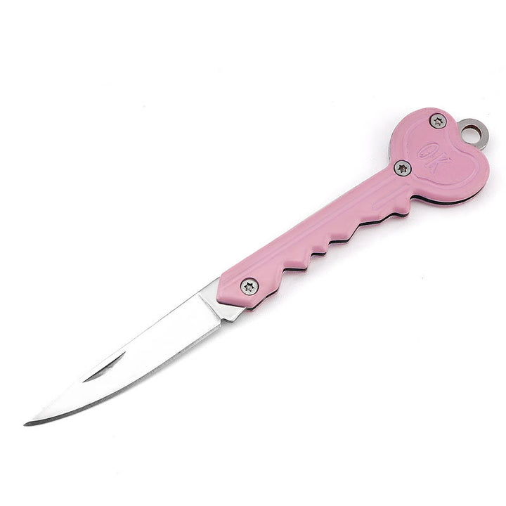 Buntes Love OK Klappmesser, Outdoor-EDC-Werkzeug - Rosa - image 10