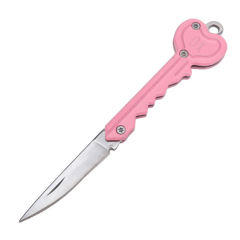 Buntes Love OK Klappmesser, Outdoor-EDC-Werkzeug - Hellrosa - image 12