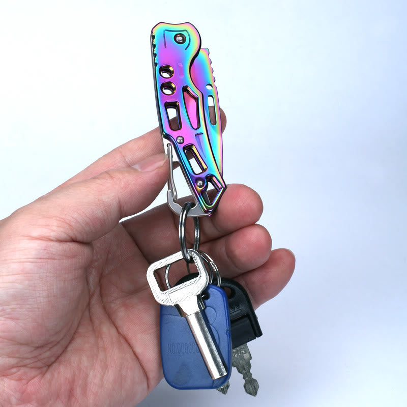 Farbenfrohes, praktisches Multifunktions-Klappmesser als EDC-Werkzeug-Schlüsselanhänger - image 4