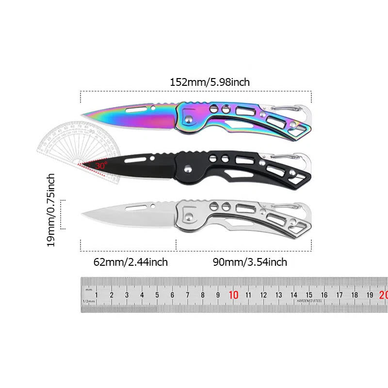 Farbenfrohes, praktisches Multifunktions-Klappmesser als EDC-Werkzeug-Schlüsselanhänger - image 7