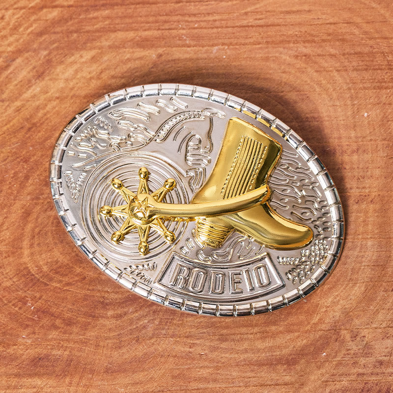 Rotierender Stern Rodeo-Stiefel DIY Schnalle Ledergürtel - image 1