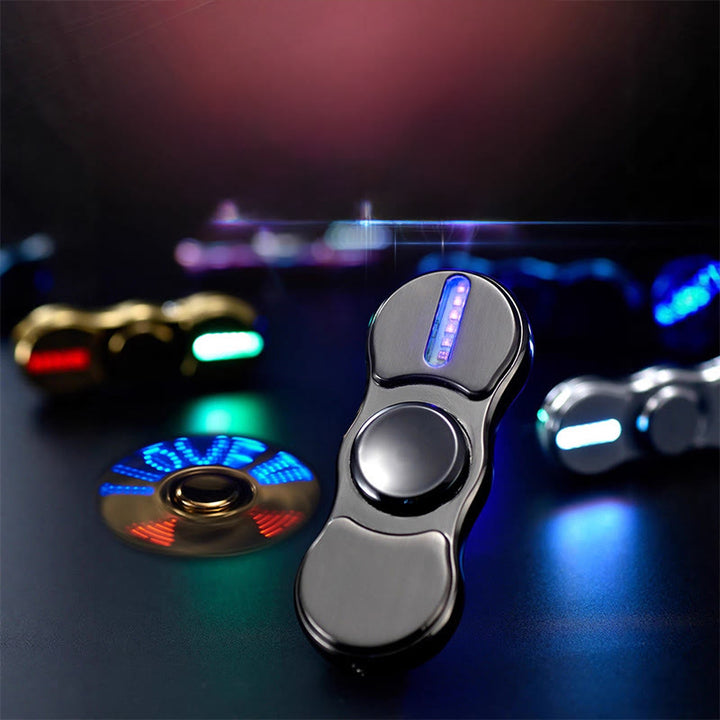 Elektronisches 2-in-1-Fingerspitzen-Gyro-LED-Farblicht-Feuerzeug - image 3