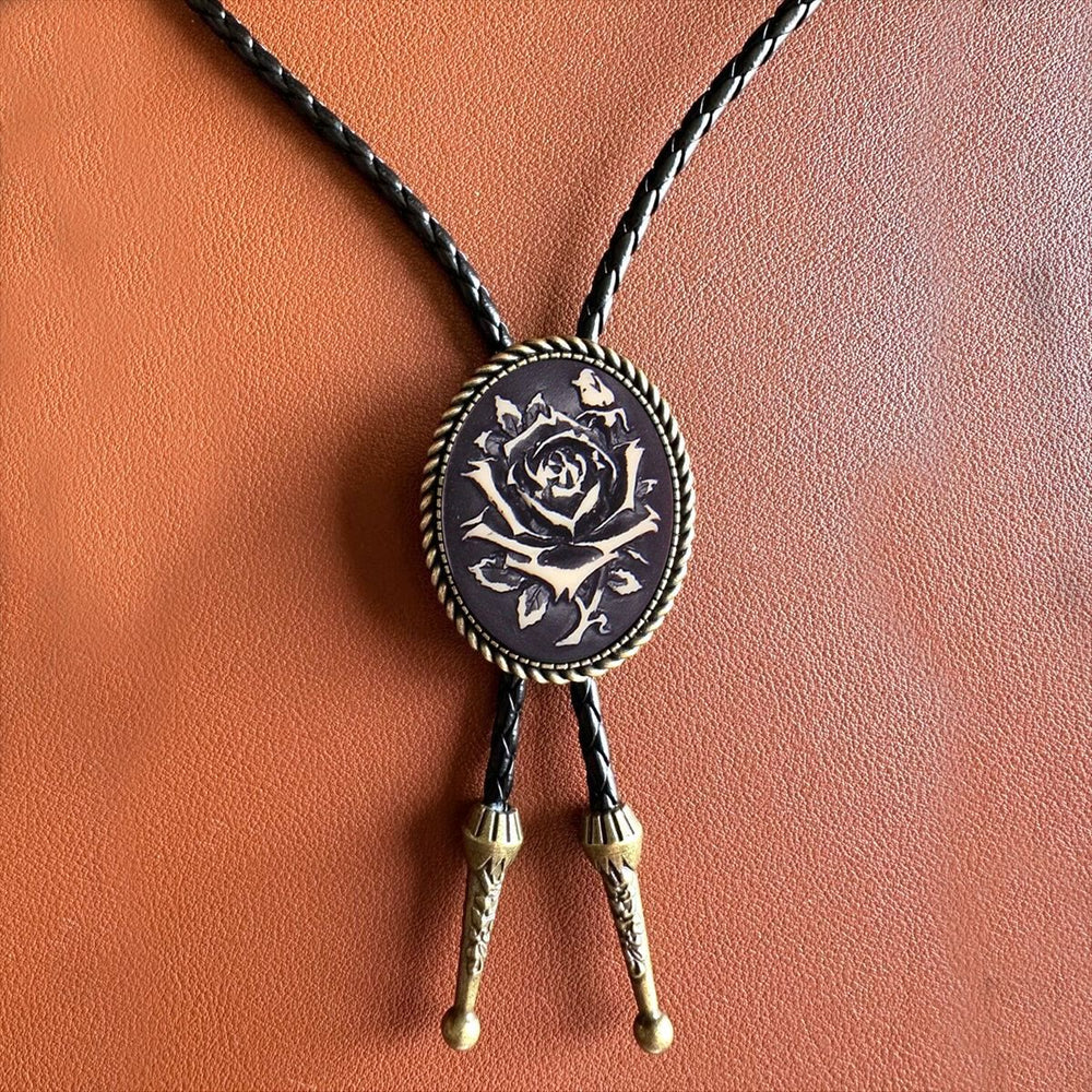 Western Cowboy Ritter Kreative Stierkopf Bolo Krawatte - Schwarz - image 1