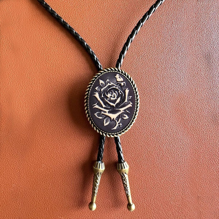 Western Cowboy Ritter Kreative Stierkopf Bolo Krawatte - Schwarz - image 1