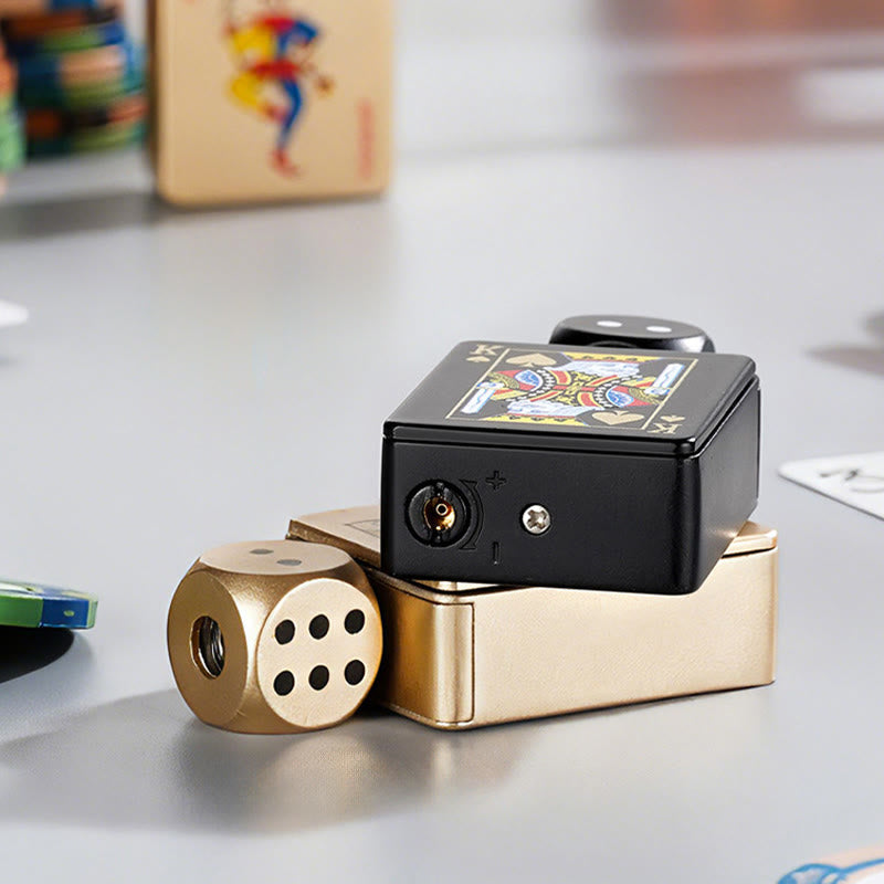 Drehbarer Würfel PokerShape Nachfüllbares Butanfeuerzeug - image 3