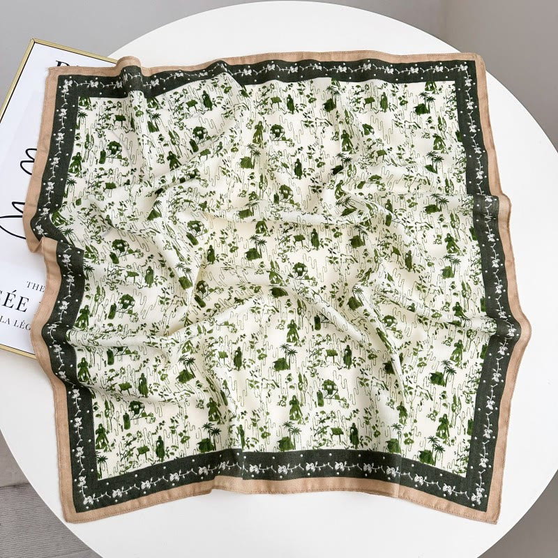 Retro-Einstecktuch mit kontrastierendem Cashew-Muster und Blumenschnalle - Stil Nr. 20 - image 25
