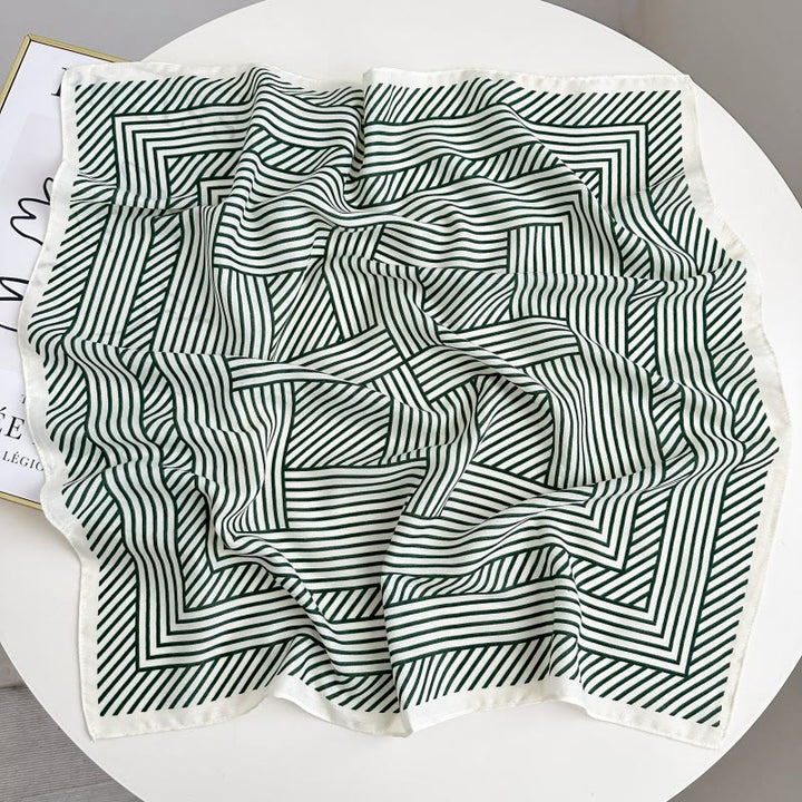 Retro-Einstecktuch mit kontrastierendem Cashew-Muster und Blumenschnalle - Stil Nr. 22 - image 27