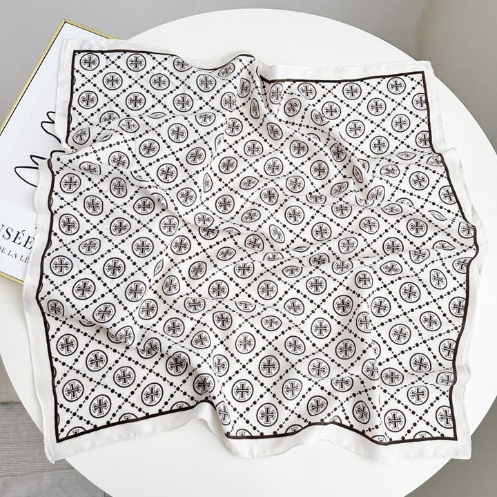 Retro-Einstecktuch mit kontrastierendem Cashew-Muster und Blumenschnalle - Stil Nr. 32 - image 37