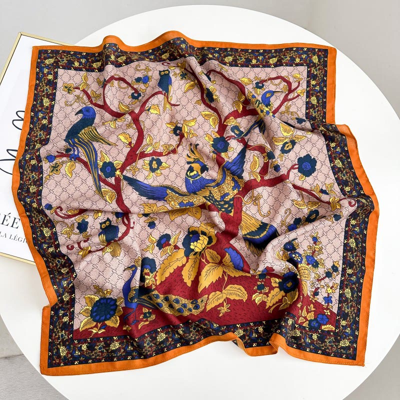 Retro-Einstecktuch mit kontrastierendem Cashew-Muster und Blumenschnalle - Stil Nr. 21 - image 26