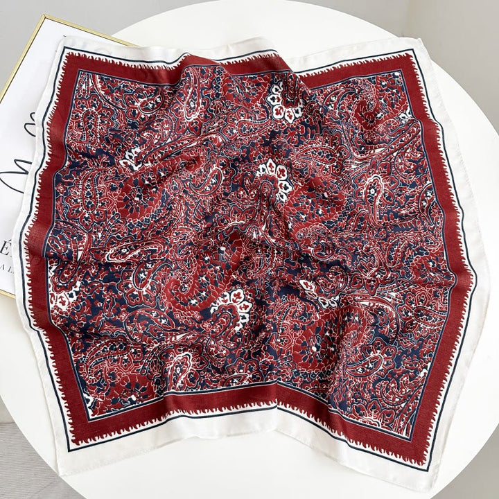 Retro-Einstecktuch mit kontrastierendem Cashew-Muster und Blumenschnalle - Stil Nr. 11 - image 16