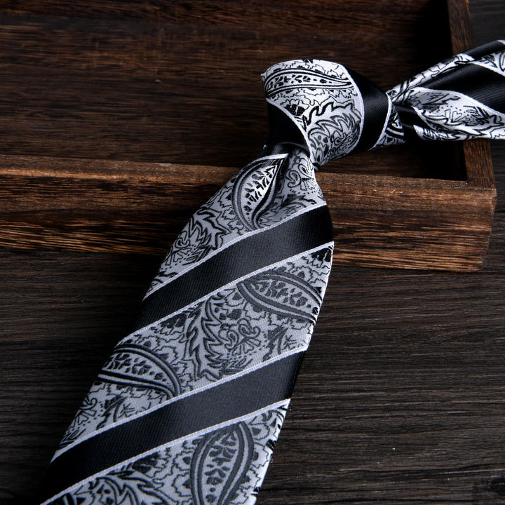 Herren-Krawatte mit floralem Jacquardmuster - Stil Nr. 16 - image 16