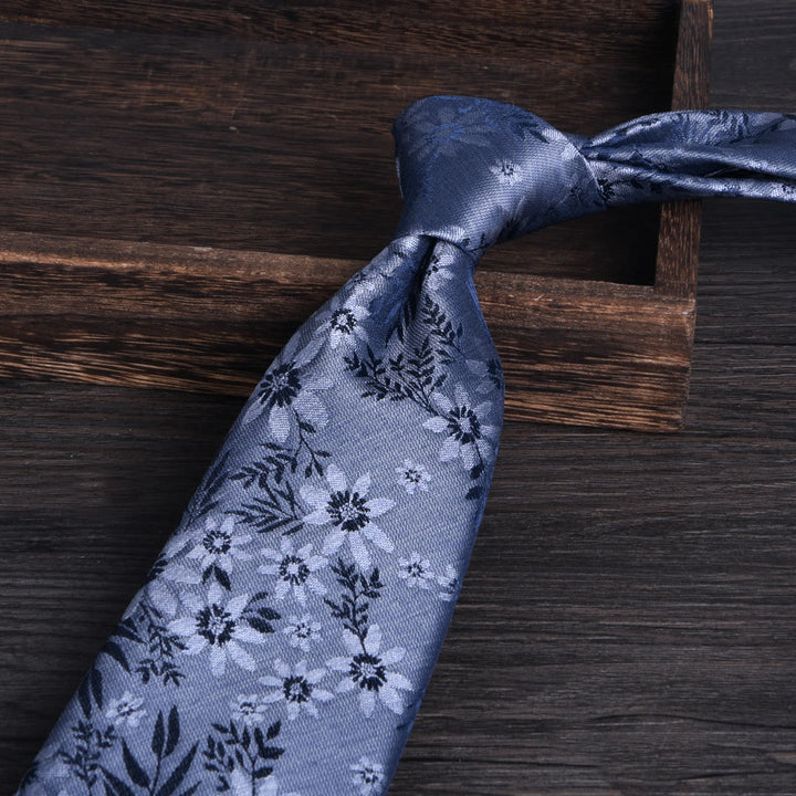 Herren-Krawatte mit floralem Jacquardmuster - Stil Nr. 9 - image 9