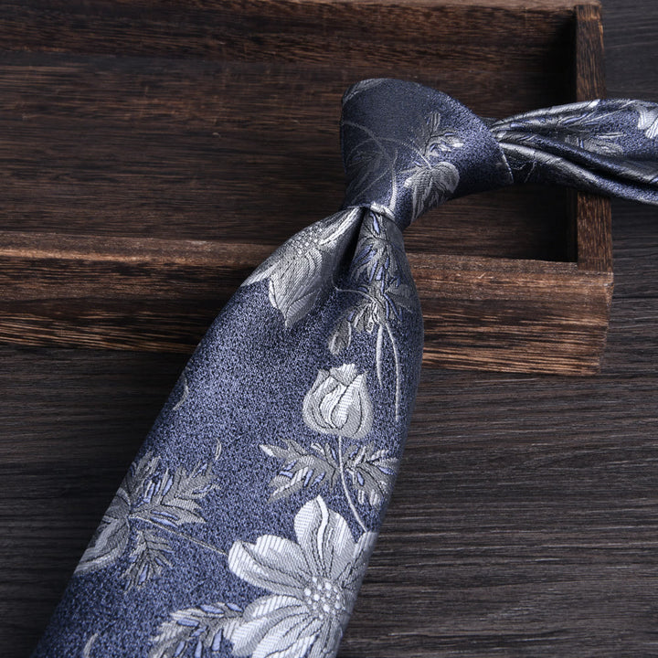 Herren-Krawatte mit floralem Jacquardmuster - Stil Nr. 7 - image 7