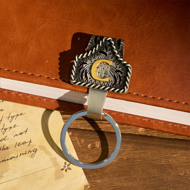 Schlüsselanhänger im Western-Retro-Stil mit Buchstaben und schlüsselförmigem Messer - image 5