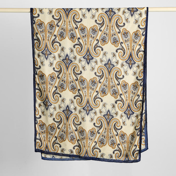 Damen-Schal mit Retro-Cashew-Print, dünn - image 1