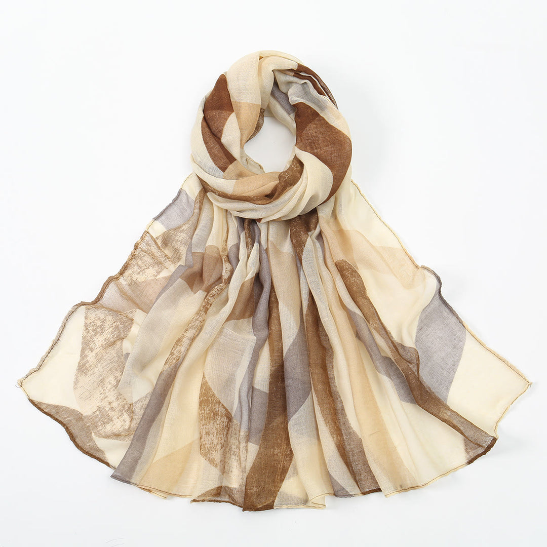 Damen-Sommerschal, mehrfarbig, dünn, Sonnenschutz-Schal - Beige - image 0
