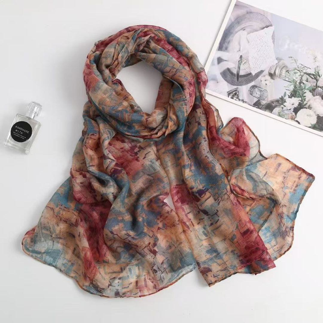 Damen-Ölgemälde-Färbe-Sommer-Sonnenschutzschal - Stil Nr. 6 - image 5