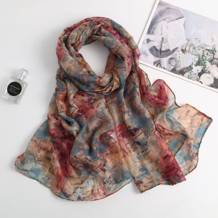 Damen-Ölgemälde-Färbe-Sommer-Sonnenschutzschal - Stil Nr. 6 - image 5