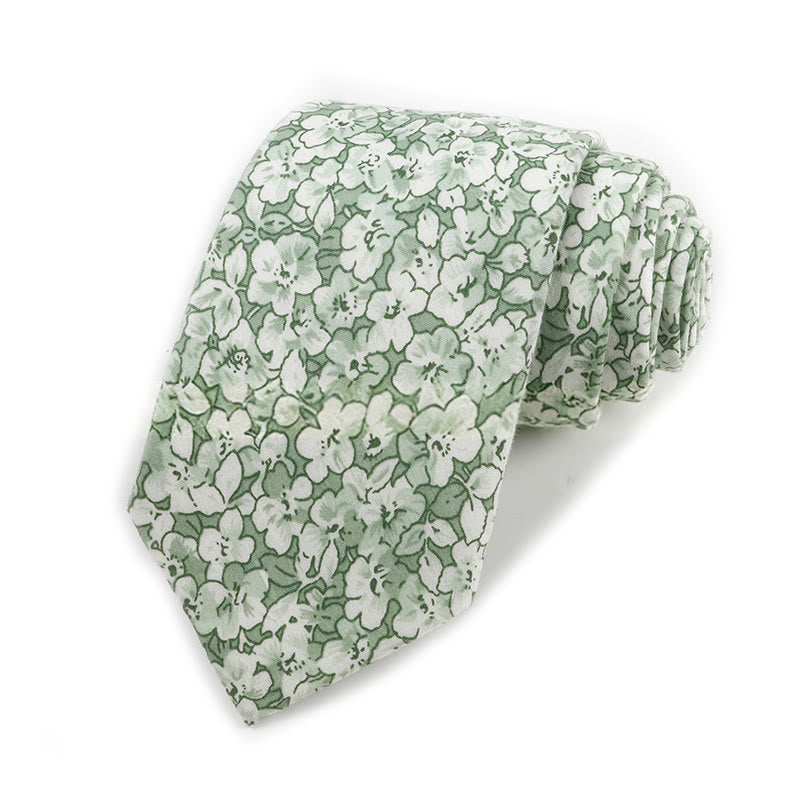 Elegante Herren-Krawatte aus Baumwolle im Vintage-Stil mit Blumenmuster - Stil Nr. 13 - image 13