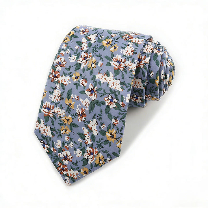 Elegante Herren-Krawatte aus Baumwolle im Vintage-Stil mit Blumenmuster - Stil Nr. 4 - image 4