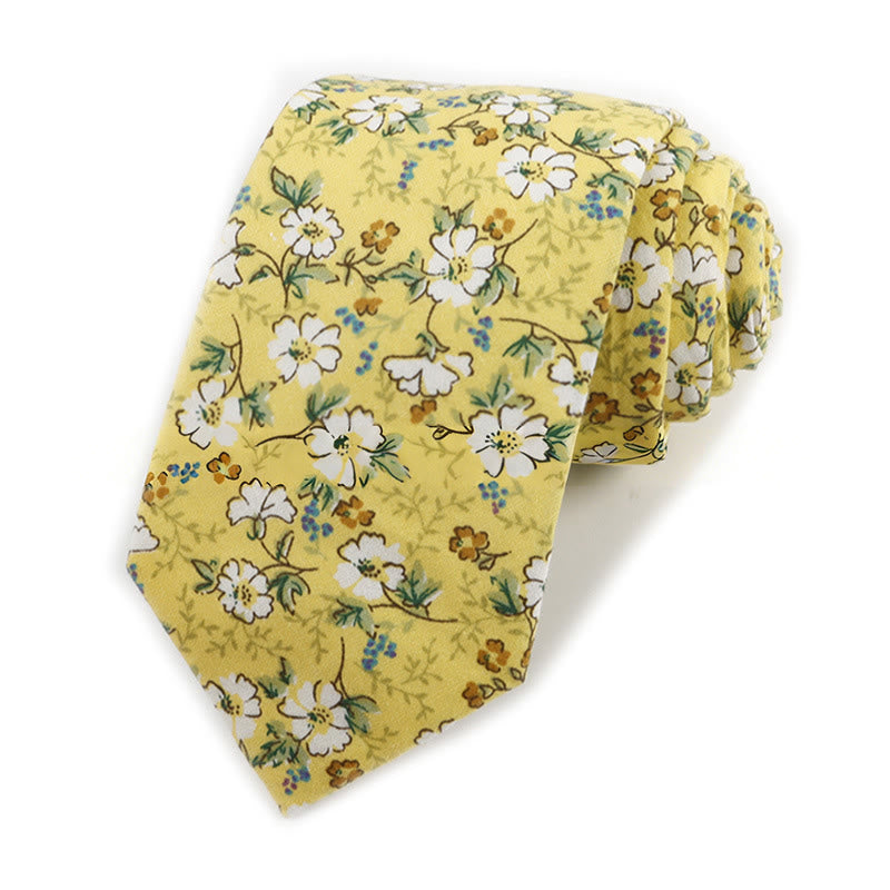 Elegante Herren-Krawatte aus Baumwolle im Vintage-Stil mit Blumenmuster - Stil Nr. 17 - image 17